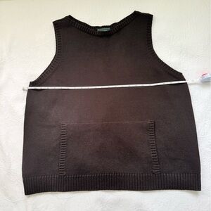 Ralph Lauren Black Cotton Vest